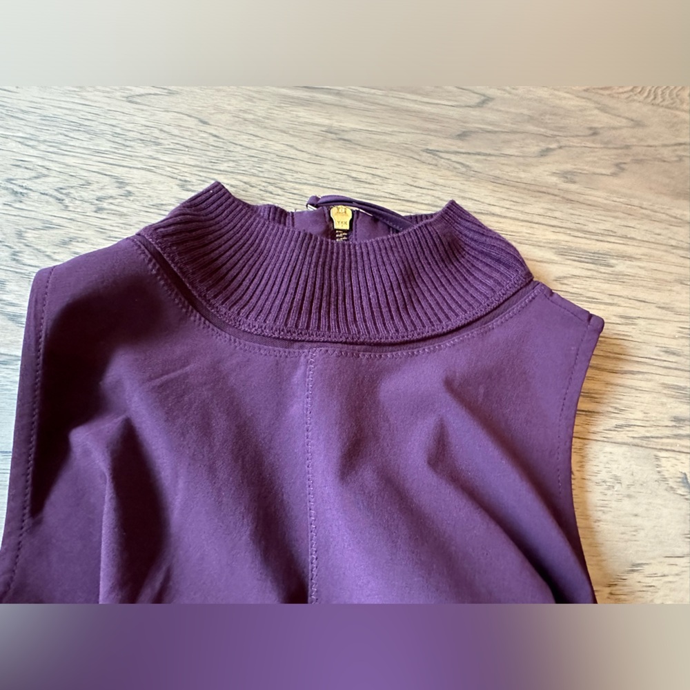 Athleta Initiative Dress, like new, modern, size XS, dark plum color - Picture 7 of 16